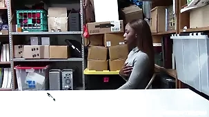 Sarah Bank, a newcomer, in a steamy backroom encounter at a store